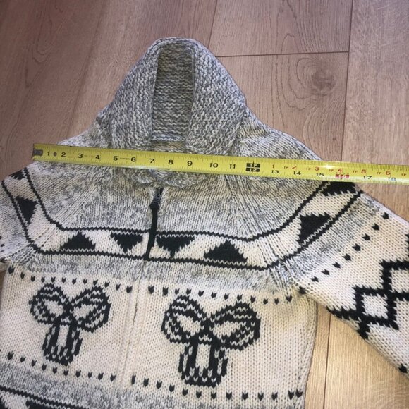 Aritzia TNA Sea to Sky Cowichan Zip Cardigan Sweater in 100% Lambswool Size S - Picture 13 of 16